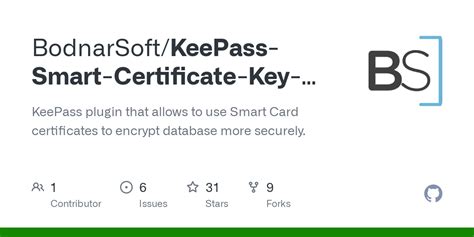 keepass smart card|BodnarSoft/KeePass.